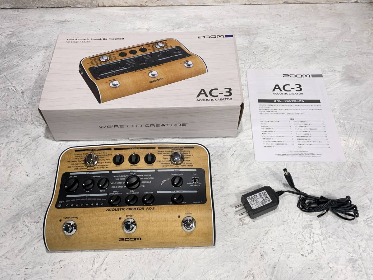 【未使用】ZOOM ズーム AC-3 AC-3 Acoustic Creator | ZOOM