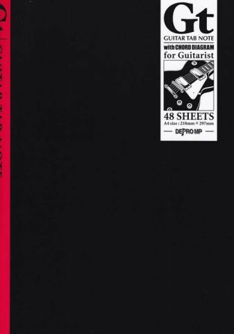 新品 デプロ ギターTABノート A4(コードダイアグラム付き)