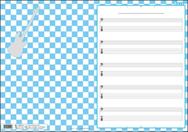 新品 プリマ楽器 書いて消せる！ベースTABファイル